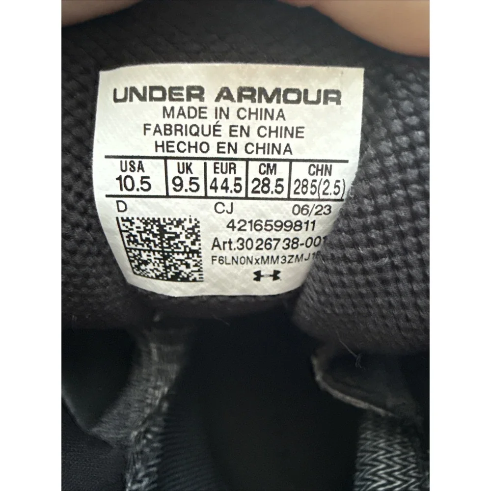UNDER AMOUR MENS BLACK BOOT UA MG VALSETZ LTHR WP ZIP 3026738-001